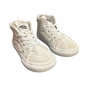 Vans Kids High-Top Sneakers - Kinda White Toddler Size 8